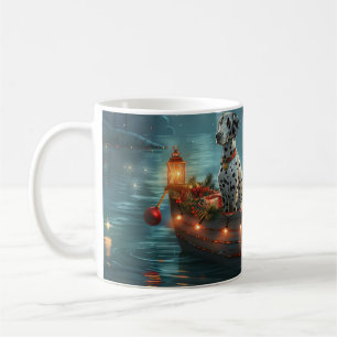 Dalmatiner Weihnachten Feierliche Reise Kaffeetasse