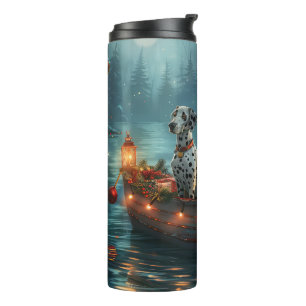 Dalmatiner Weihnachten Feierliche Reise Thermosbecher