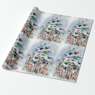 Dalmatiner-Weihnachten Geschenkpapier