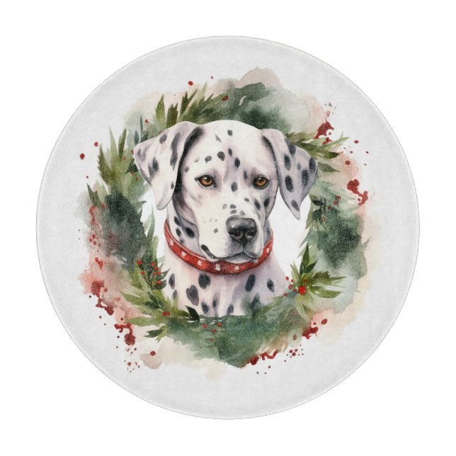 Dalmatiner Weihnachtsfest Schneidebrett (Vorderseite)