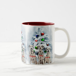 Dalmatiner Weihnachtsgeschenke Zweifarbige Tasse
