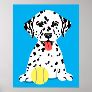 Dalmatiner Welpe Kids Kinderzimmer Wand Art Deco Poster