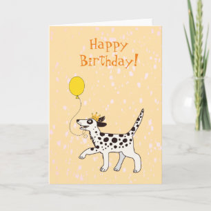 Dalmatiner wünscht alles Gute zum Geburtstag Dankeskarte