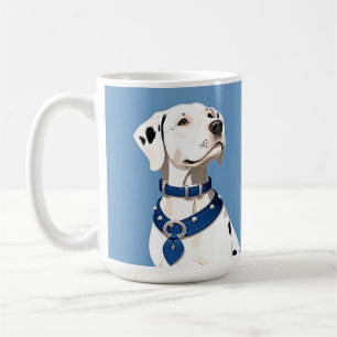 Dalmatinerhund mit blauem Halsband Kaffeetasse
