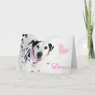 Dalmatinervalentines-Karte Feiertagskarte