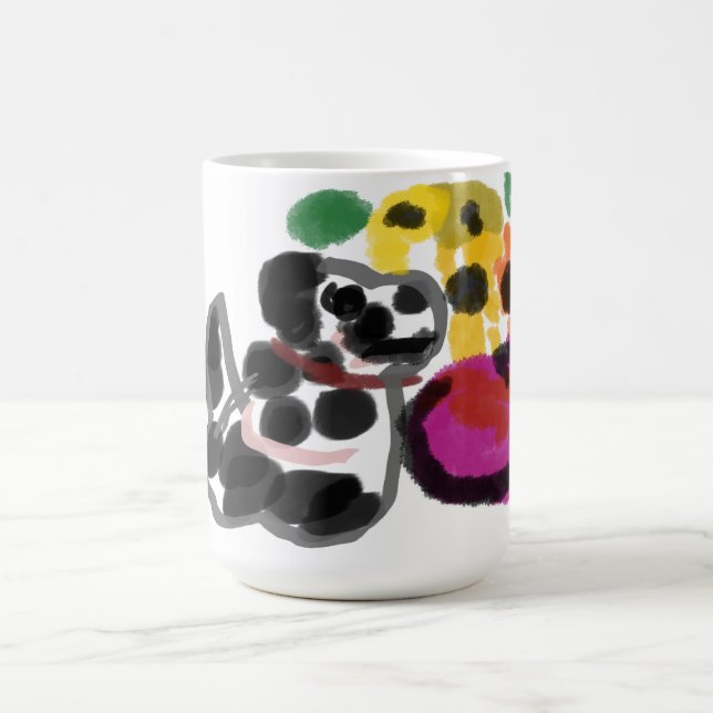 dalmatinische Sonnenblumen  Kaffeetasse (Mittel)
