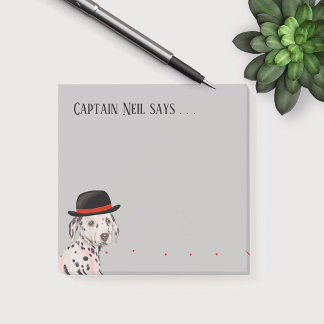 Dalmation avec peinture Casquette Notes post-it