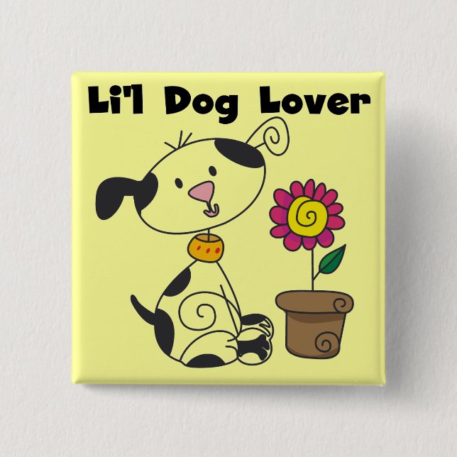 Dalmation Hundeliebhaber-T-Shirts und Geschenke Button (Vorderseite)