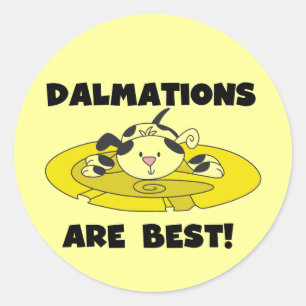 Dalmations sind beste T - Shirts und Geschenke Runder Aufkleber