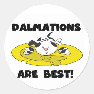 Dalmations sind die besten T - Shirt und Geschenke Runder Aufkleber