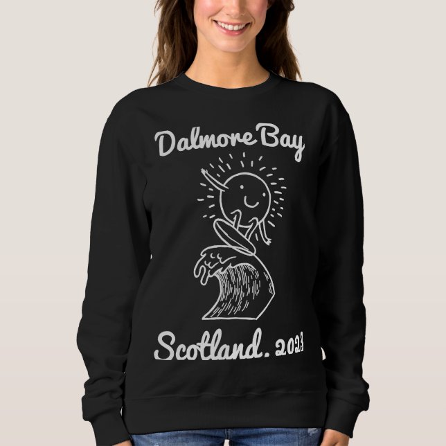 Dalmore Bay Hebrides Scotland 2023 Surfing Souveni Sweatshirt (Vorderseite)