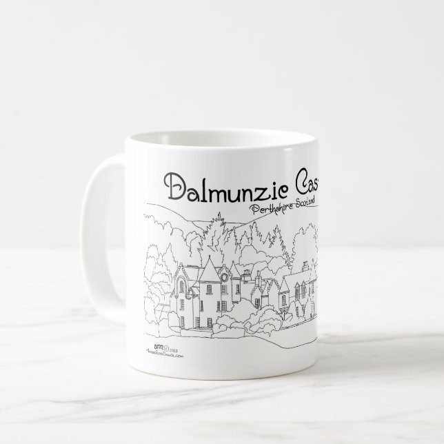 Dalmunzie-Schloss Kaffeetasse (Vorderseite Links)