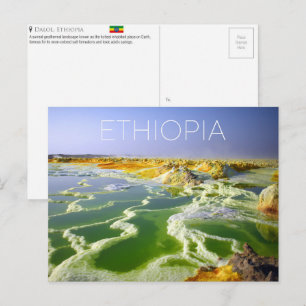 Dalol, Äthiopien Reise-Postkarte Postkarte