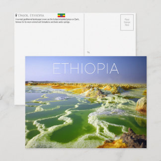 Dalol, Äthiopien Reise-Postkarte Postkarte