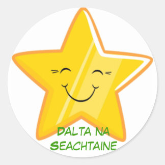 Dalta na Seachtaine = Student der Woche Runder Aufkleber