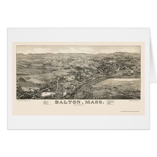 Dalton, carte panoramique de mA - 1884 (Devant horizontal)
