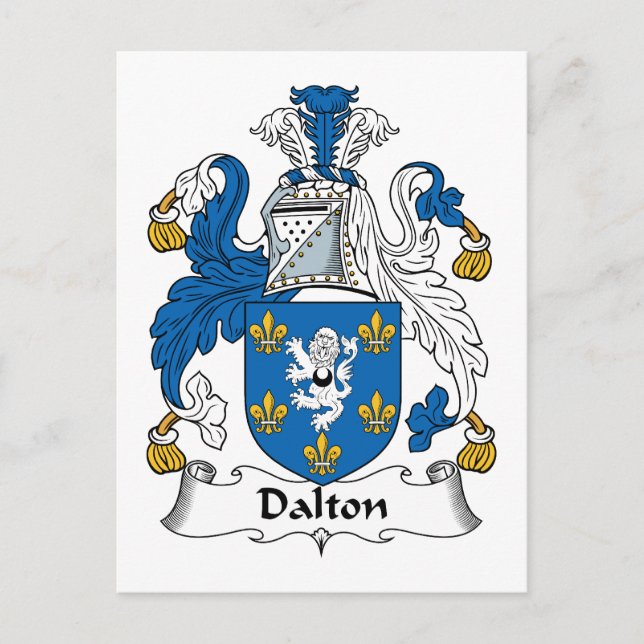 Dalton Familienwappen Postkarte (Vorderseite)