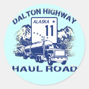 DALTON HIGHWAY HAUL STRASSE RUNDER AUFKLEBER