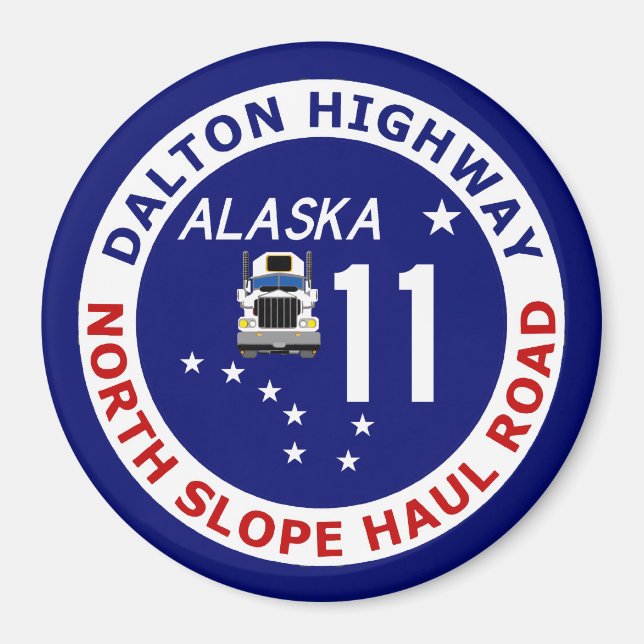 Dalton Highway, North Slope Haul Road Magnet (Vorne)