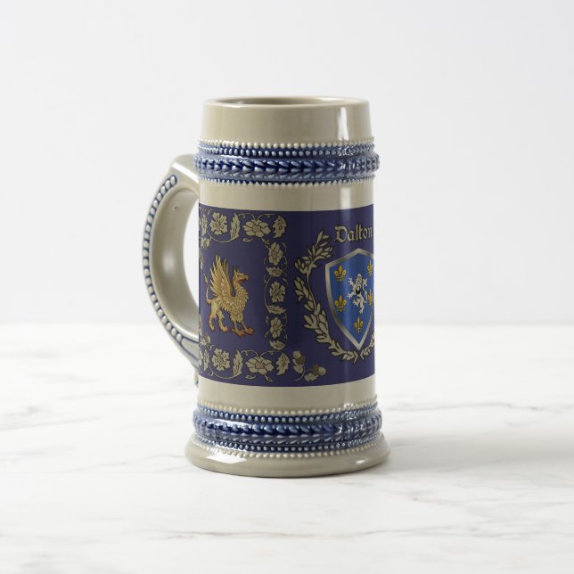 Dalton Irish Shield Griffin Stein Bierglas (Vorderseite Links)