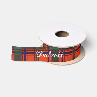 Dalzell Clan karierter schottischer Tartan Satinband