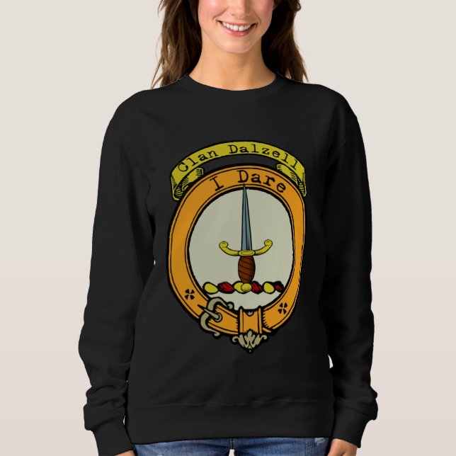 Dalzell Clan Scottish Crest Sweatshirt (Vorderseite)