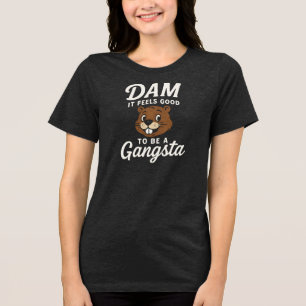DAM ES FÜHLT SICH GUT AN  Gangsta Tri-Blend Shirt