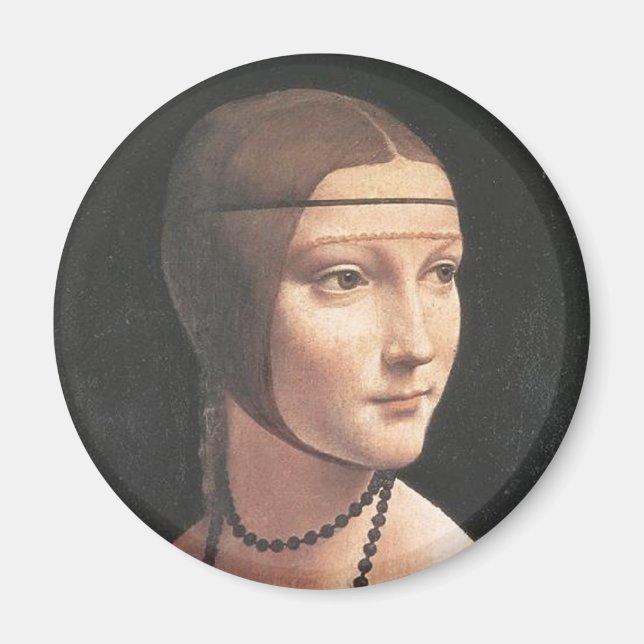 Dama con ermellino Da Vinci Magnet (Vorne)