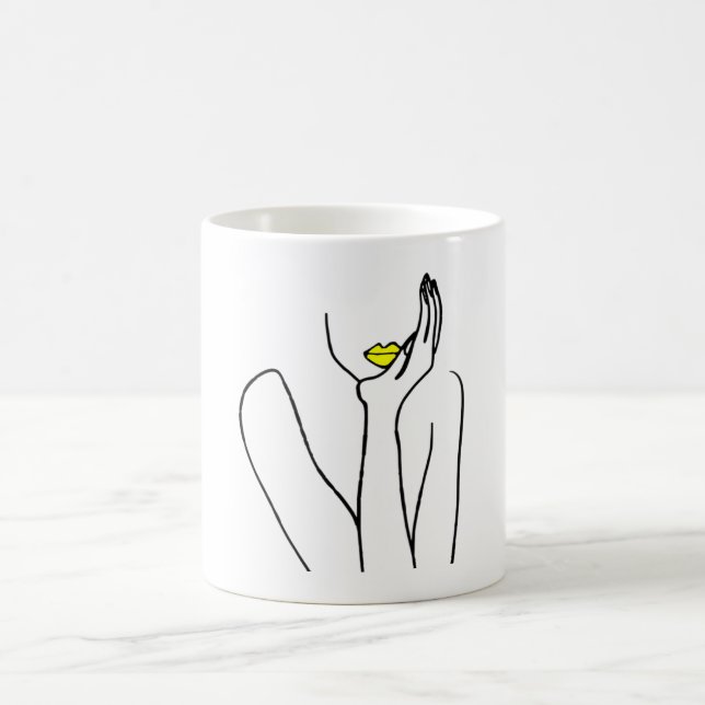 Dama con los labios amarillos kaffeetasse (Mittel)