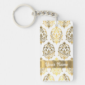 Damas blanc et or