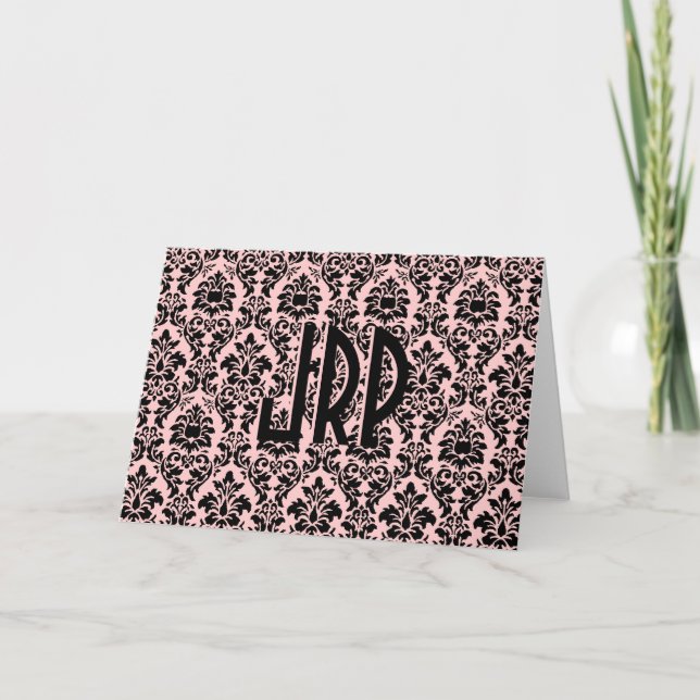 Damas monogrammes noirs (Devant)