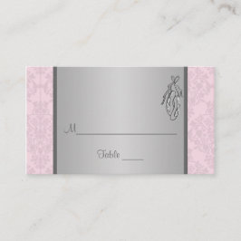 Damas rose et gris, Chaussons de ballet Carte de p