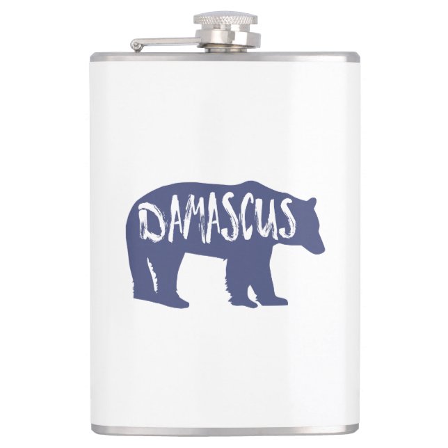 Damascus Virginia Bear Flachmann (Vorderseite)