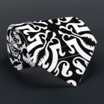 Damask 1 (black & white) krawatte<br><div class="desc">Beautiful Black & White damask range of products from Uneek Products !</div>