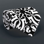 Damask 1 (black & white) krawatte<br><div class="desc">Beautiful Black & White damask range of products from Uneek Products !</div>