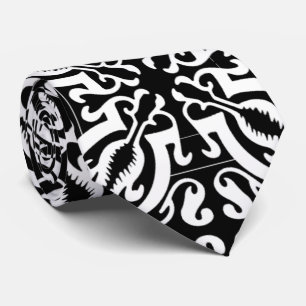 Damask 1 (black & white) krawatte