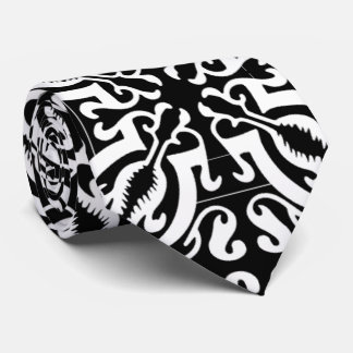 Damask 1 (black & white) krawatte