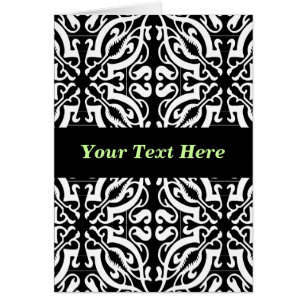 Damask 1 (noir et blanc)