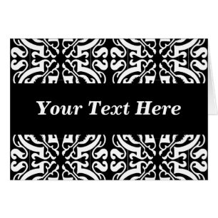 Damask 1 (noir et blanc)