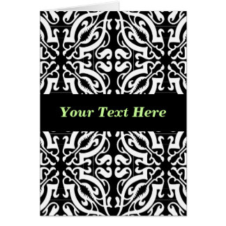 Damask 1 (schwarz und weiß)