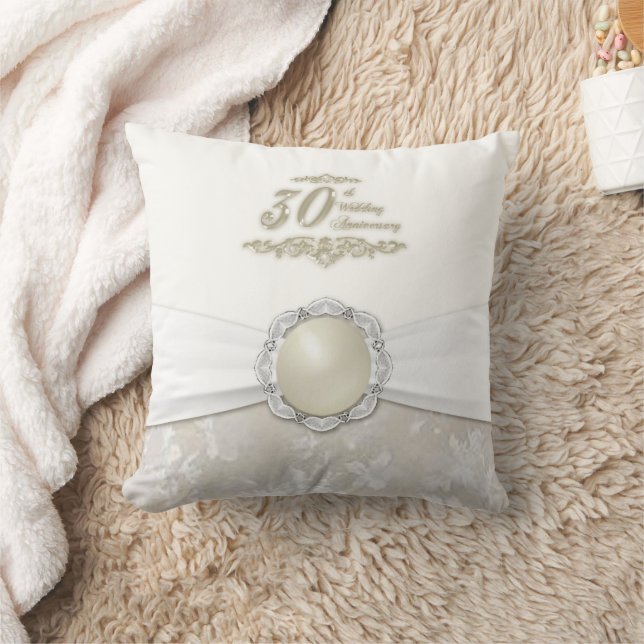 Damask 30. Wedding Anniversary Throw Kissen (Decke)