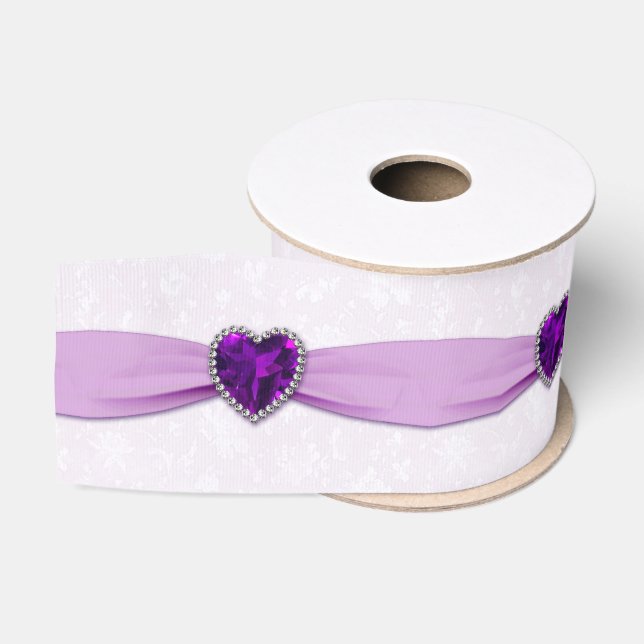 Damask 33. Hochzeitstag Ripsband (Spule)