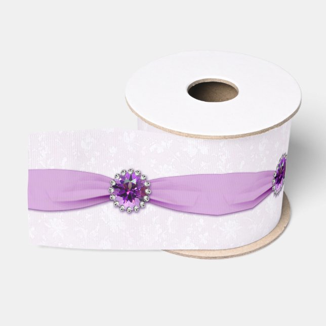 Damask 33. Hochzeitstag Ripsband (Spule)