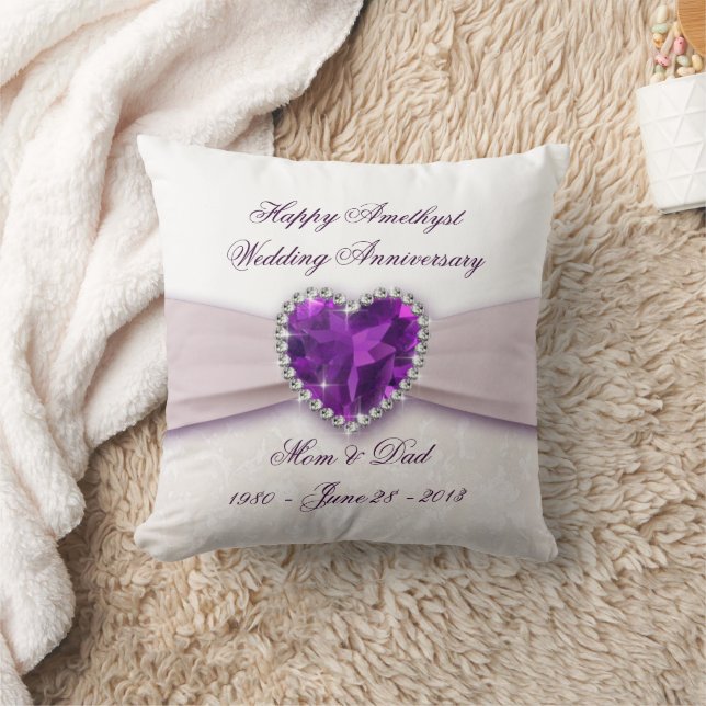 Damask 33. Wedding Anniversary Throw Kissen (Decke)
