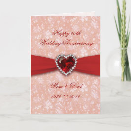 Damask 40. Hochzeitsszenario Karte