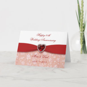 Damask 40. Hochzeitsszenario Karte