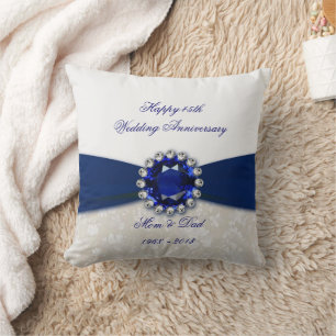 Damask 45. Hochzeit-Jubiläum-Kissen Kissen