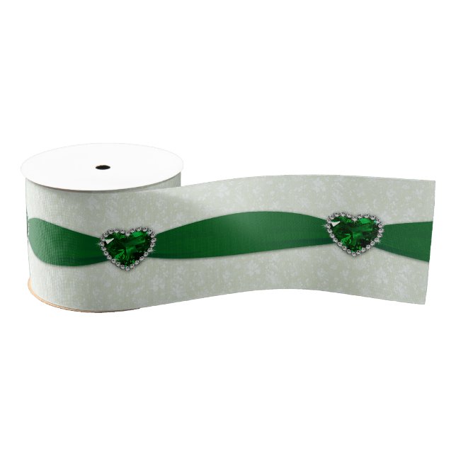 Damask 55. Hochzeitstag Ripsband (Spule)