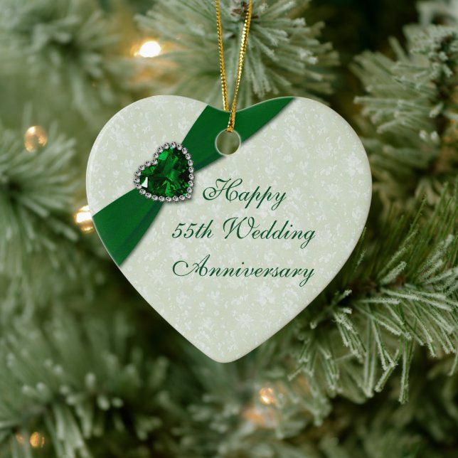 Damask 55e anniversaire de Mariage Ornement cardia (Arbre)