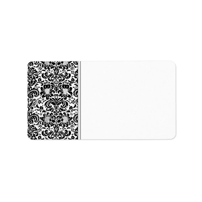 Damask Address Label Adressaufkleber (Vorne)